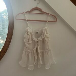 Aritzia Wilfred White Cami, Size 2XS, Brand New